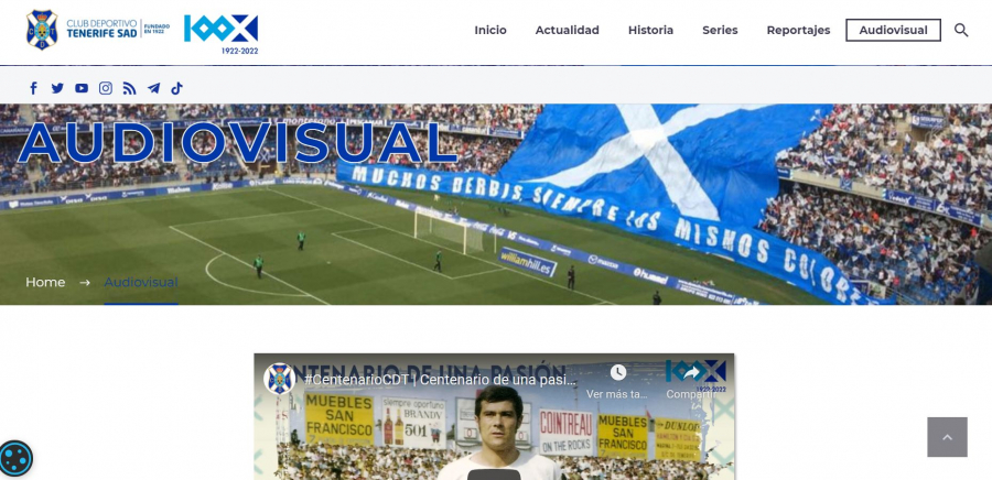 CD Tenerife digitalises its history to bring the 100-year Blanquiazul journey closer to football fans