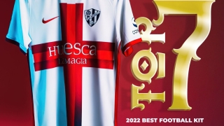 SD Huesca’s away shirt is voted the seventh-best kit in the world